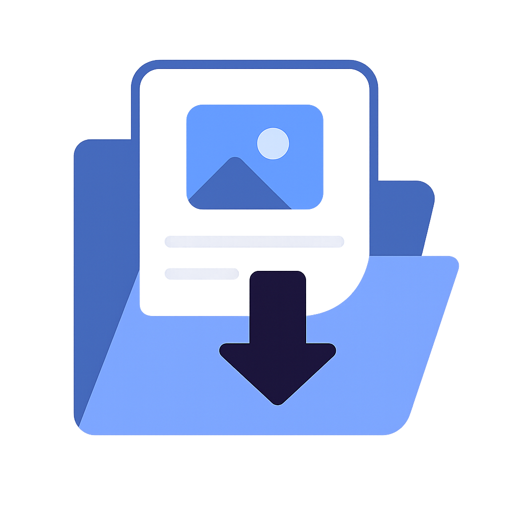 Icon showing a document upload for submitting homework