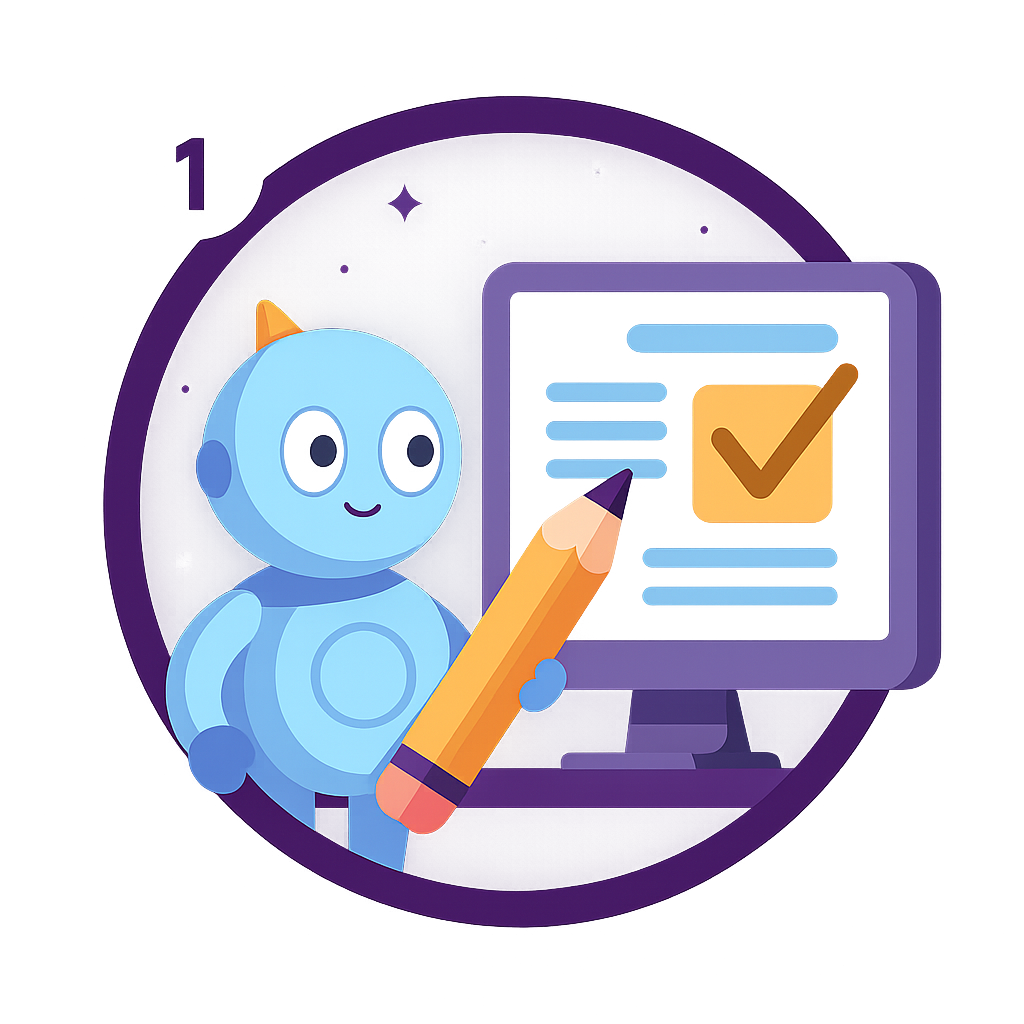 Robot submitting homework assignment online for 24 hour homework help